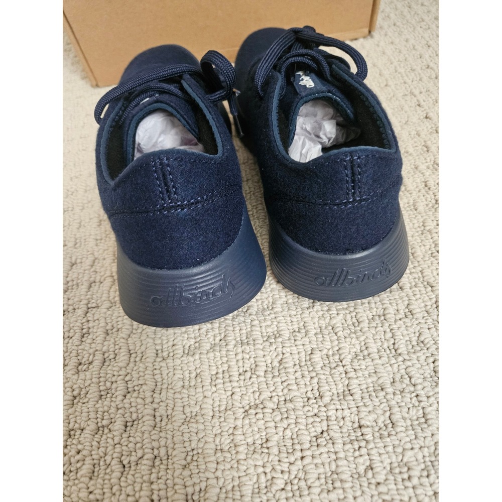Allbirds Wool Runner Women 7.5 Navy Blue Like New Sustainable Sneakers - Picture 7 of 8